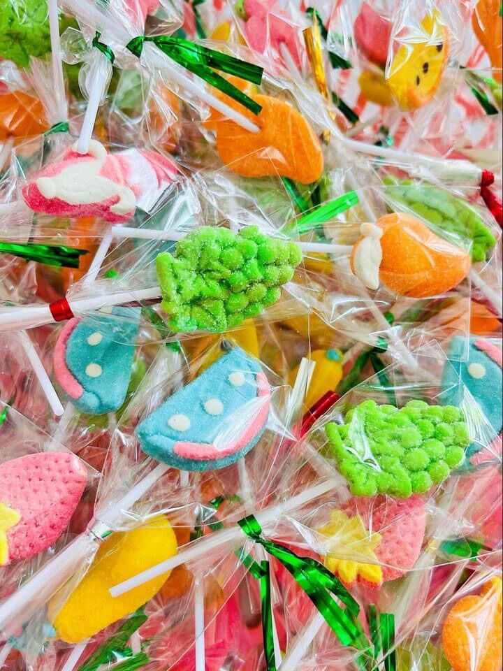 Kẹo dẻo que trái cây 500gr - Gummy Hướng Dương - Kẹo dẻo phủ đường