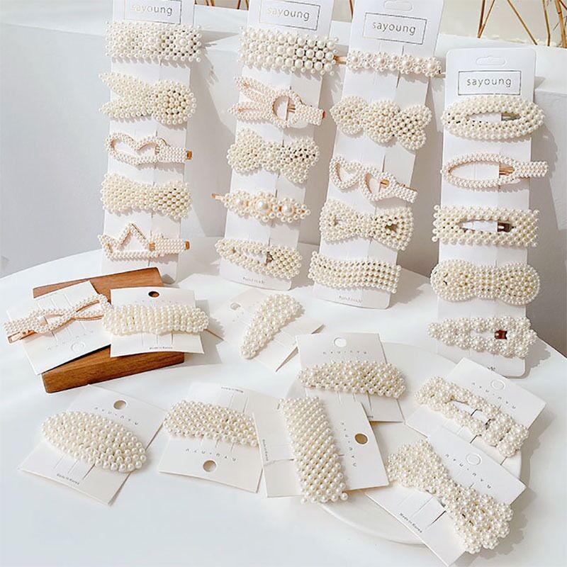 SET 10 KẸP TÓC NGỌC SIÊU SANG CHO BẠN GÁI