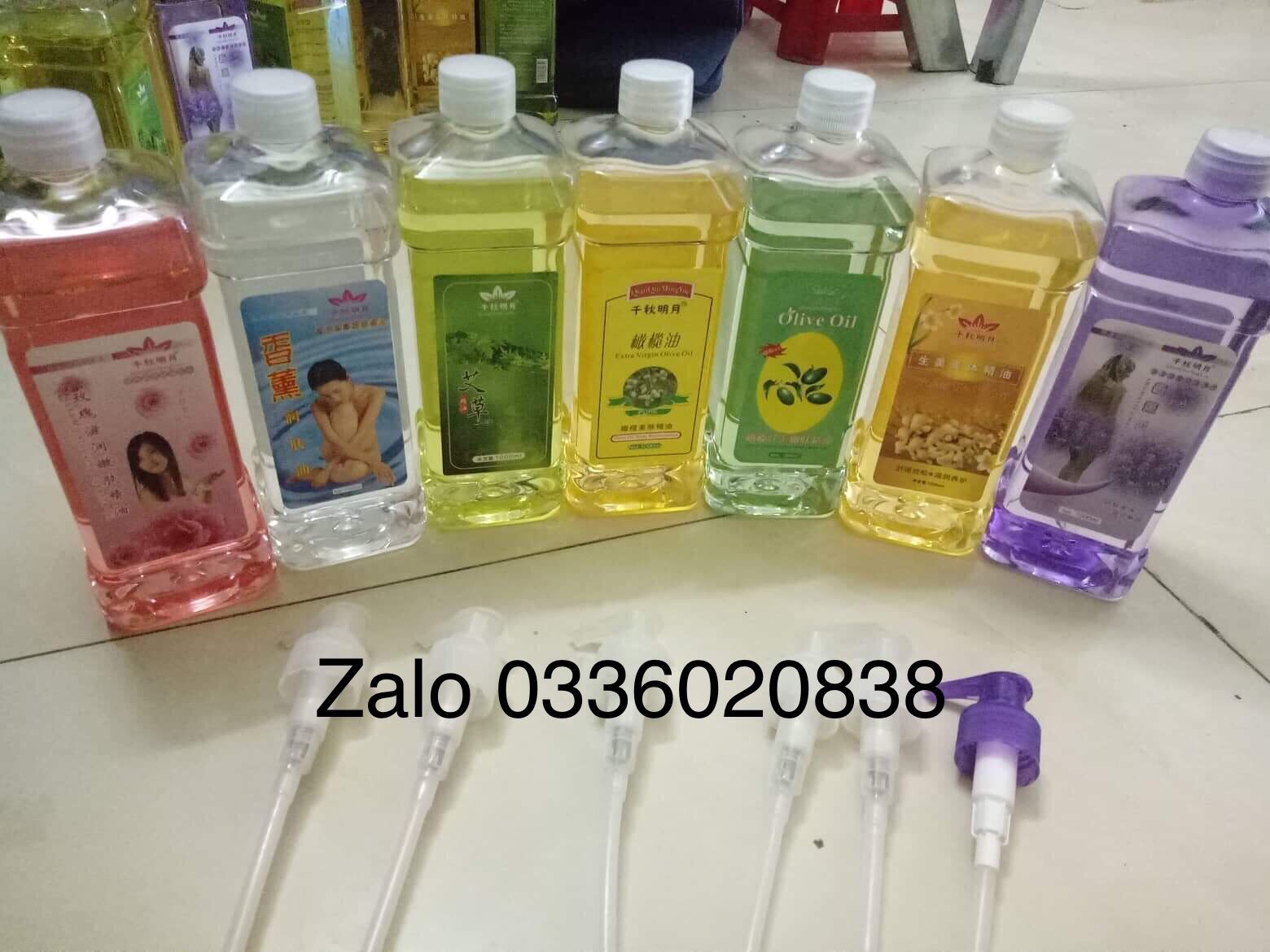 Combo 5 Chai Tinh Dầu Massage Loại 1000Ml