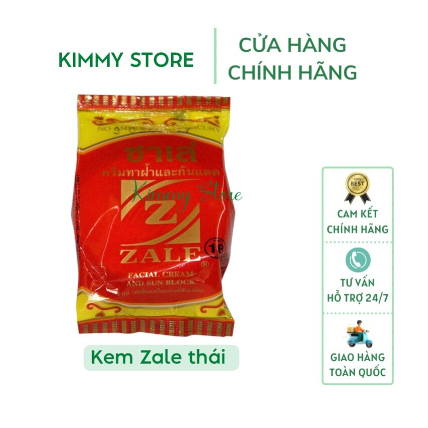 01 hộp kem dưỡng trắng da zale đỏ Thái Plus White 6g