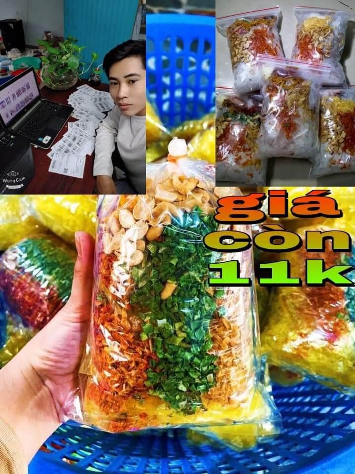 1 bịch bánh tráng trộn thập vị