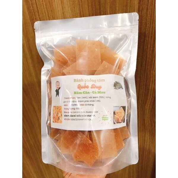 Bánh Phồng Tôm Cà Mau - 500g (Thương Hiệu Quốc Duy)