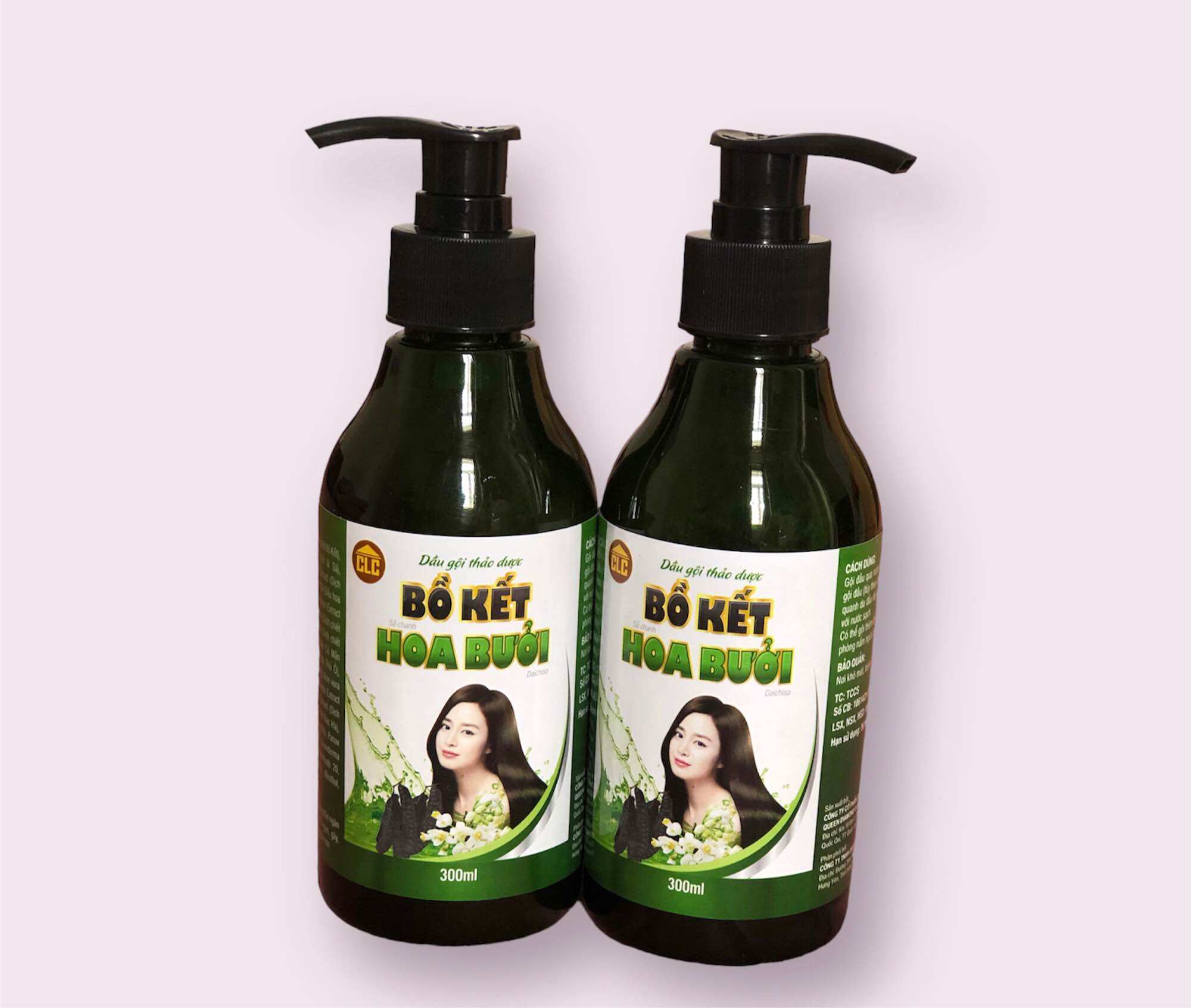 Hcm-combo 2chai - dầu gội thảo dược bồ kết hoa bưởi 300ml