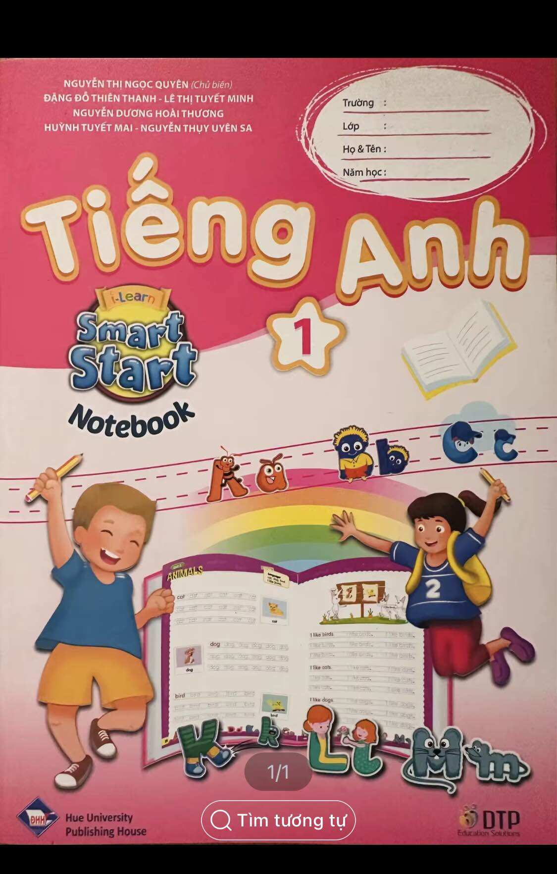 Sách - Tiếng Anh 1 i-Learn Smart Start - Notebook