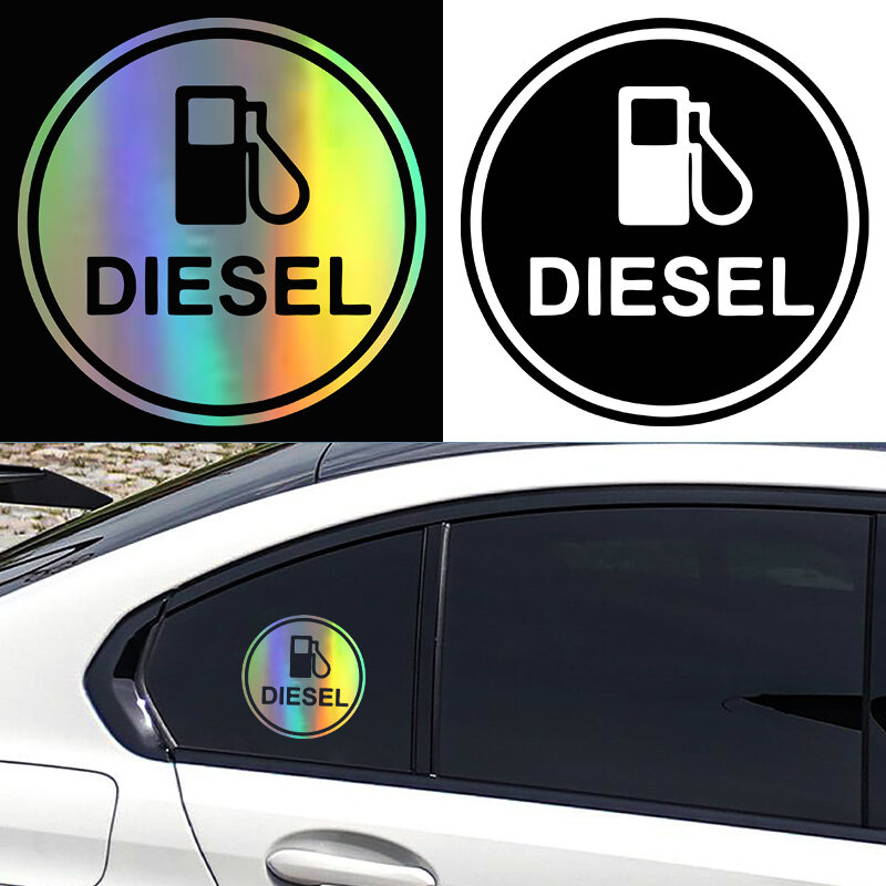 G176 Vui Vinyl Dán Xe Hơi Diesel Chống Thấm Nước Decal Cho Xe Tải Ốp Lưng Cửa Sổ Phía Sau 14*14Cm