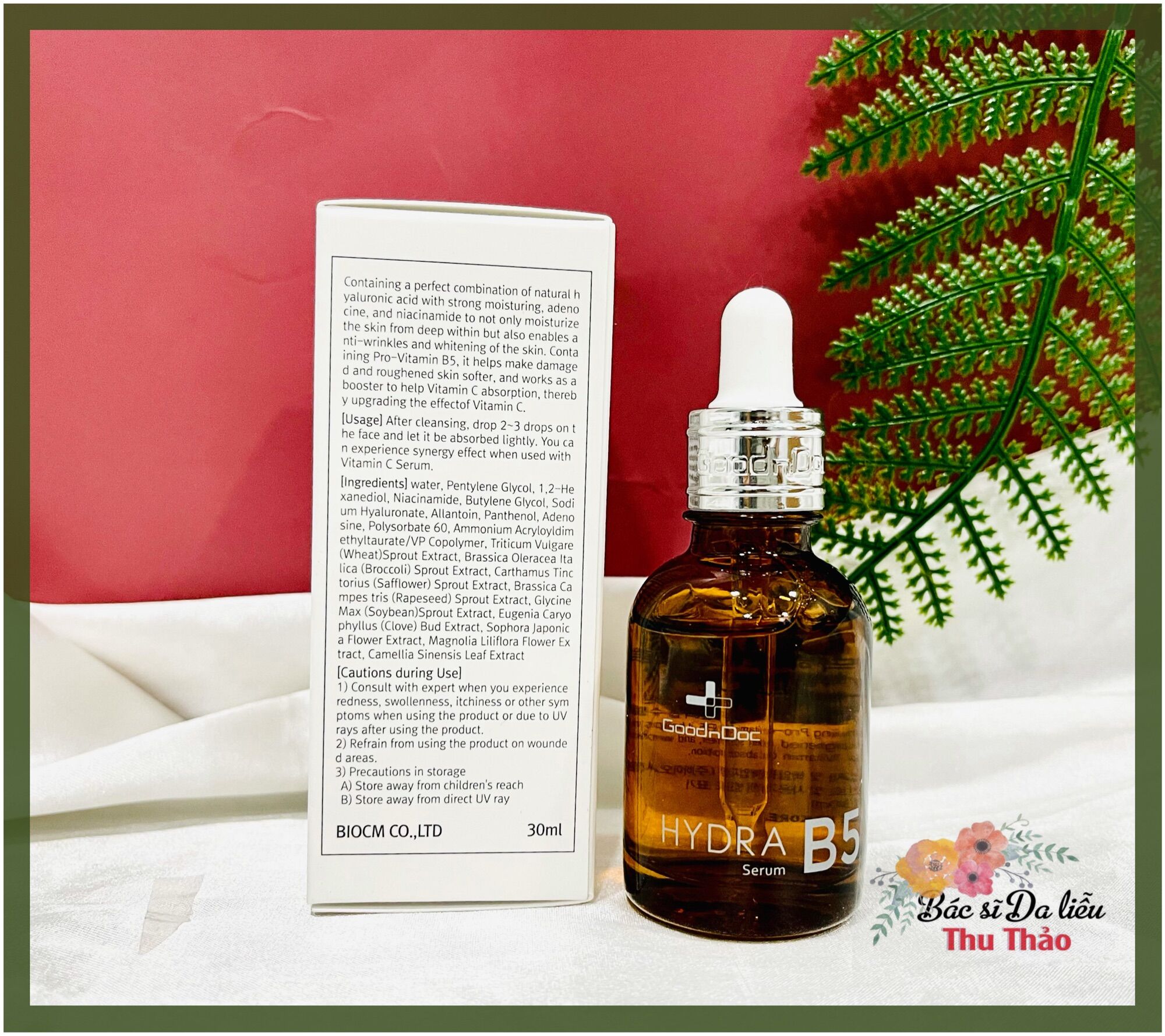 [30mL] SERUM CẤP ẨM PHỤC HỒI GOODNDOC HYDRA B5