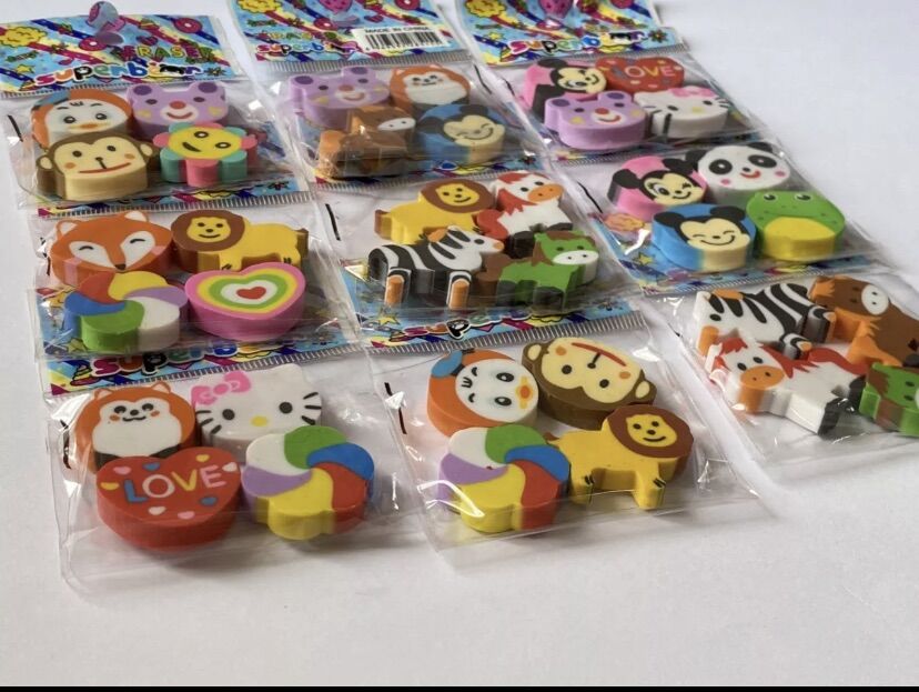🍓Combo 10 Viên Gôm (Tẩy) hình Đáng yêu (dài 2-3cm)