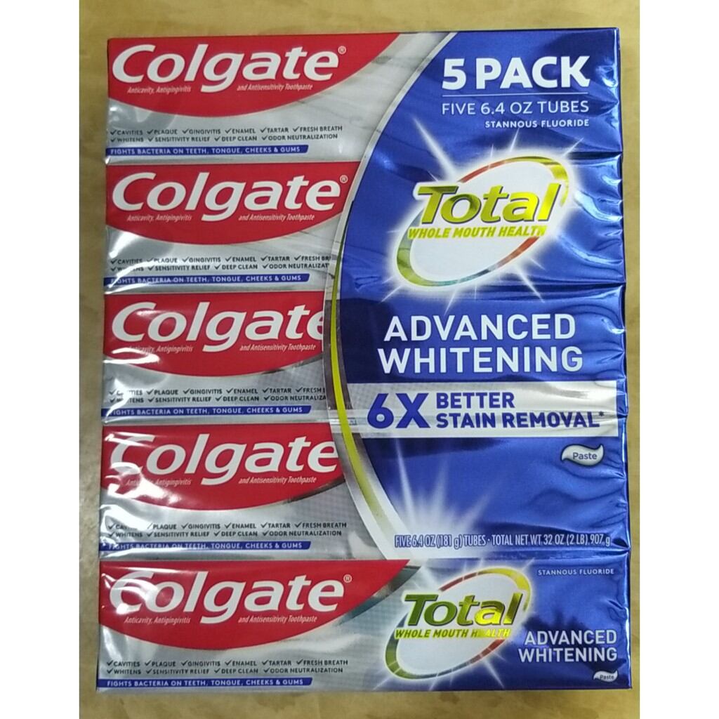 Kem đánh răng Colgate Mỹ Total Advanced Whitening 181g