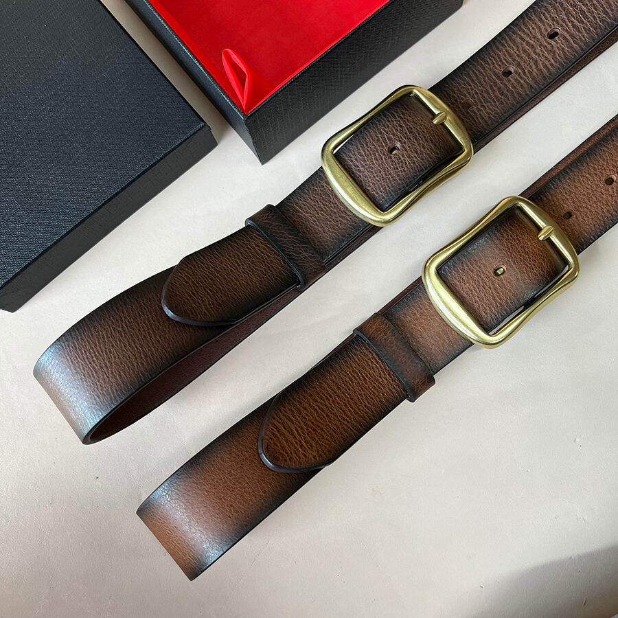 [HANGHIEUCAOCAP] Dây nịt thắt lưng nam da bò cao cấp khóa kim Đồng Đúc bản 3.8cm da Sáp Ngựa Điên kết hợp mặt khóa kim Đồng sang trọng siêu bền bảo hành 5 năm Fullbox