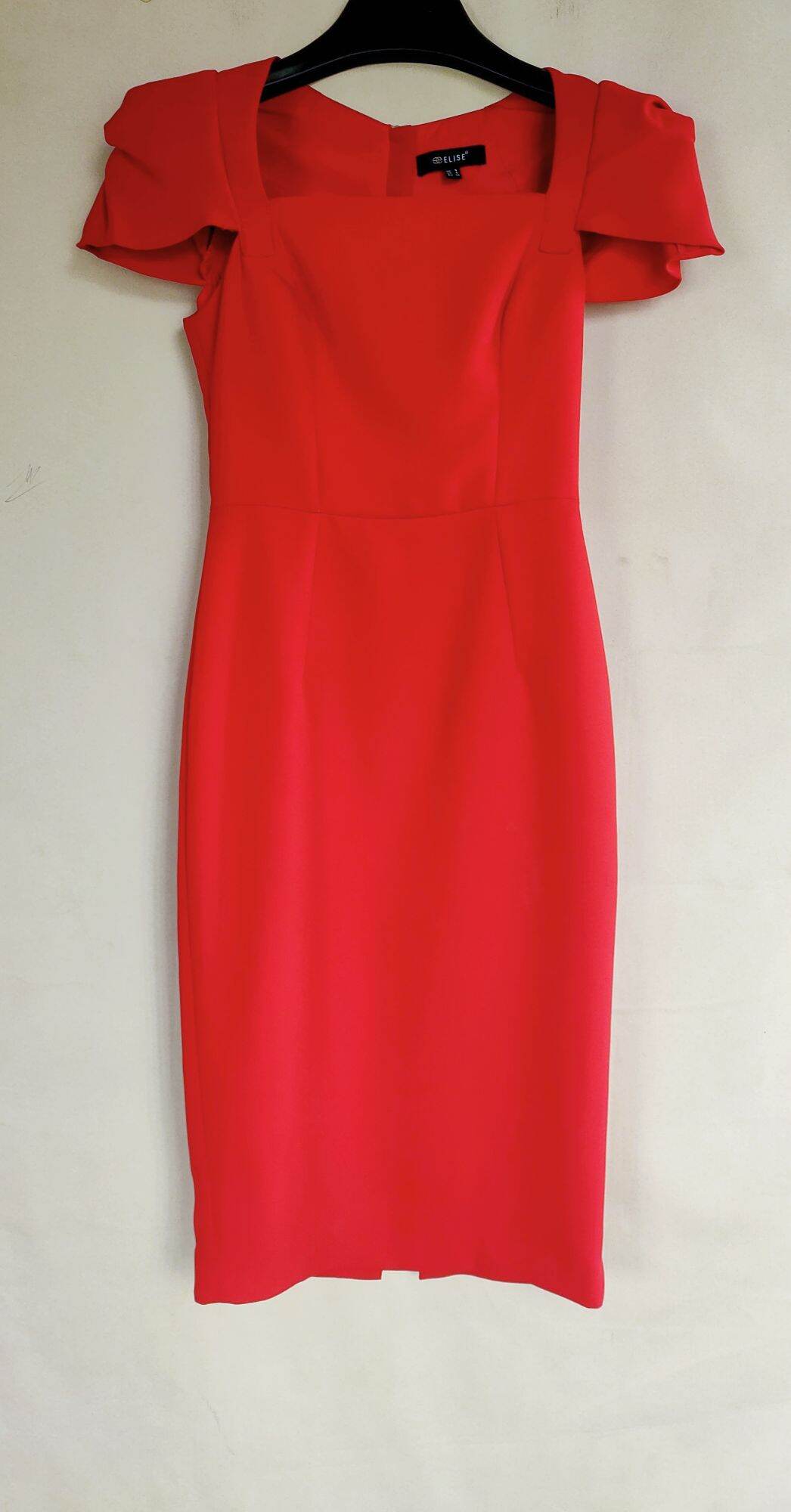 Đầm Elise đỏ Sz S, new 99%