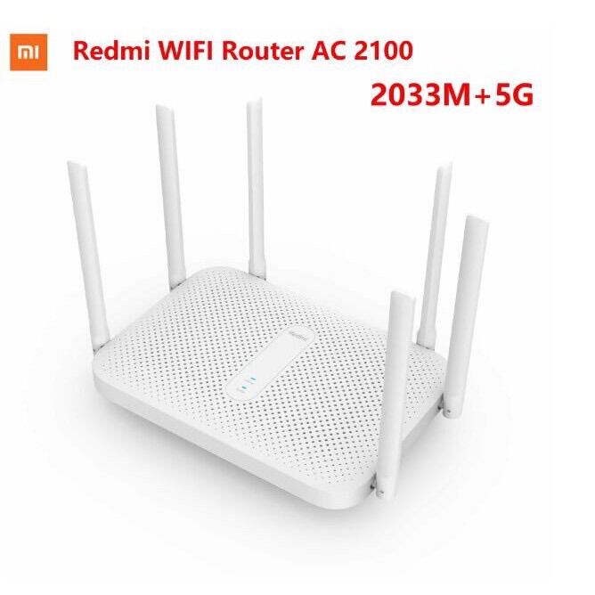 [Bán chạy-802.11AC] Bộ phát wifi5 Xiaomi, 6 Antena, 2 Băng tầng kép 5Ghz và 2.4Ghz, Router Wifi Redmi AC2100