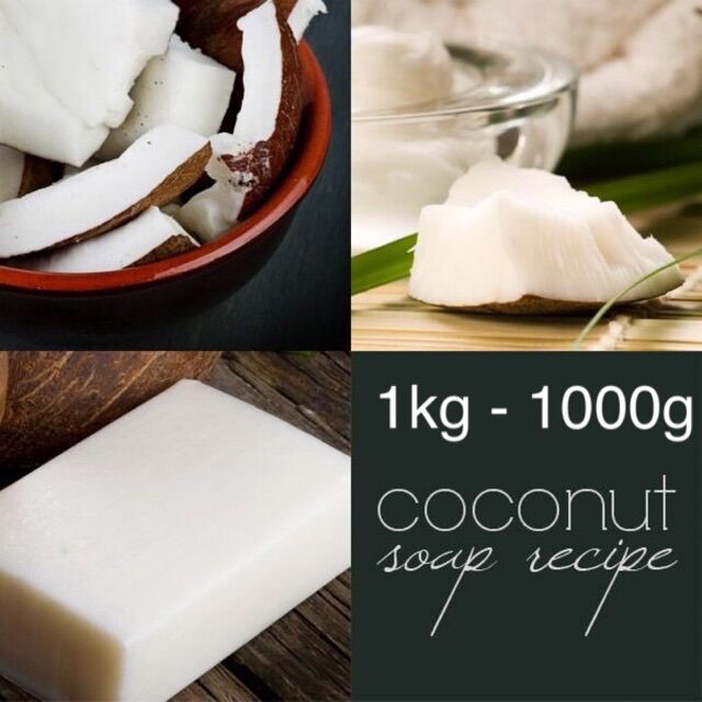 1KG PHÔI XÀ PHÒNG SỮA DỪA GLYCERIN - PHÔI XÀ PHÒNG HANDMADE