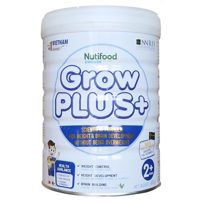 Sữa Bột Nutifood GrowPlus Trắng 850g