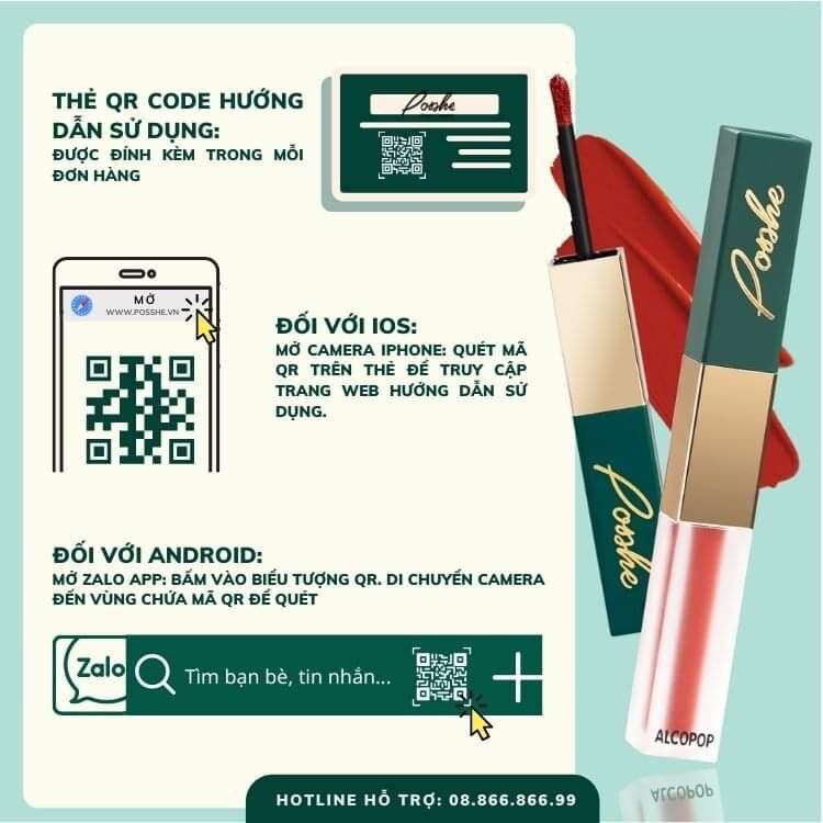 Son Siêu Lì 2 Đầu POSSHE P101 - Đỏ Gạch Bền Màu