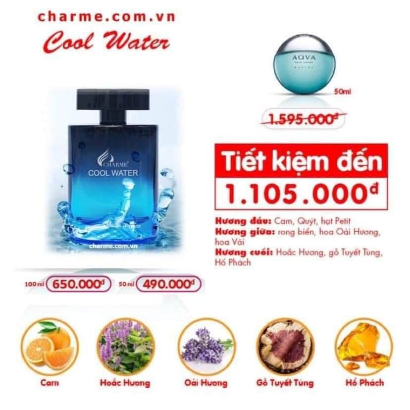 nước hoa nam coolwater 100ml có túi