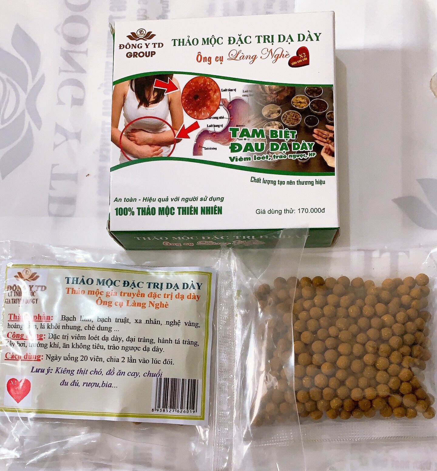 Thảo mộc dạ dày dùng 12 ngày