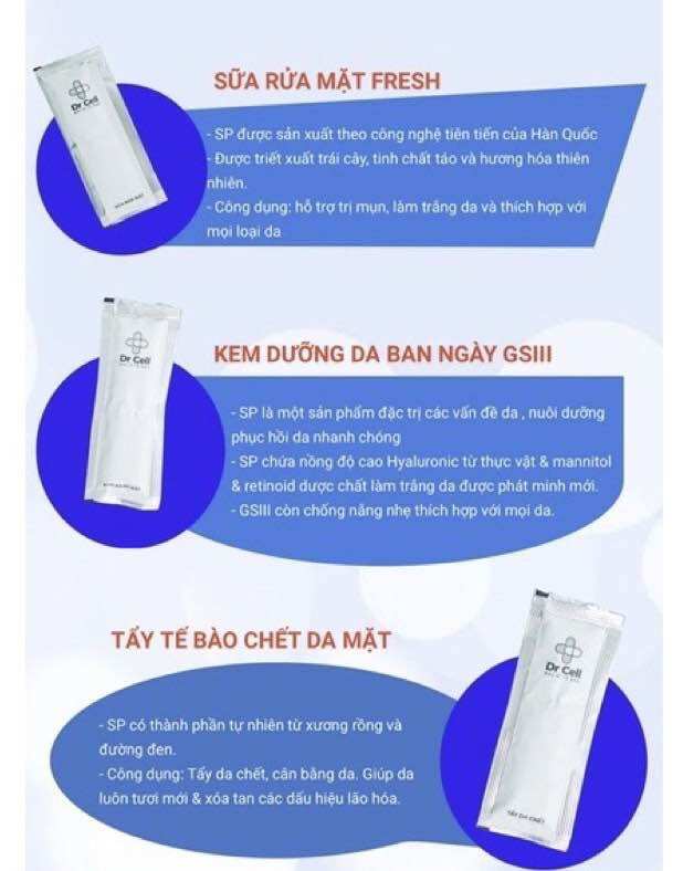 MẪU DƯỠNG DA MINI DR CELL