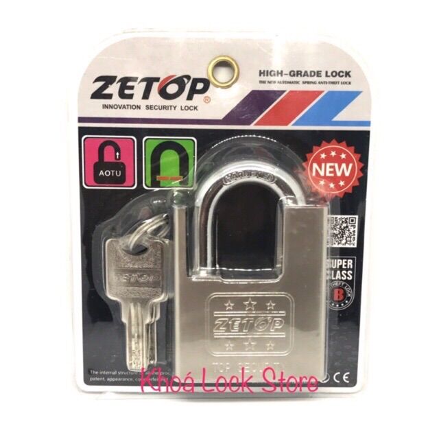 Ổ khóa 6p chống cắt zetop trắng