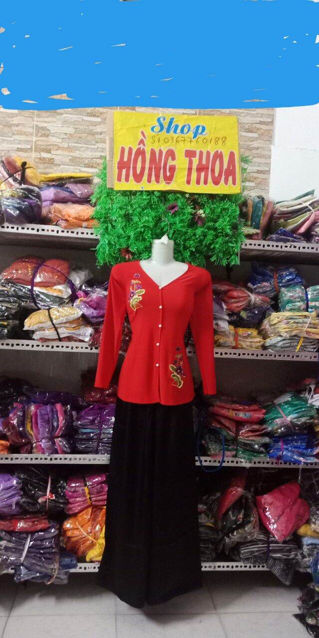 áo bà ba hoa