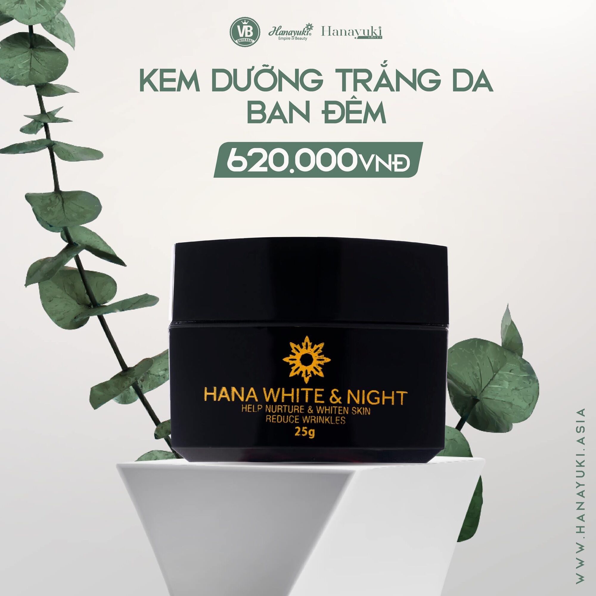 Kem Đêm Hanayuki - Hana white night