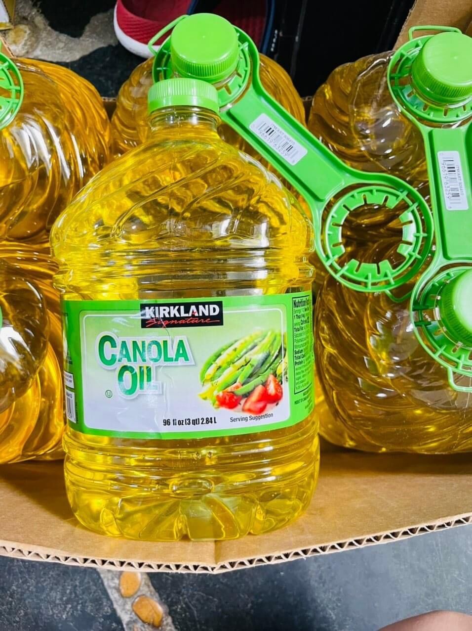 Dầu ăn hạt cải kirkland canola oil 2,84 lít date 2024