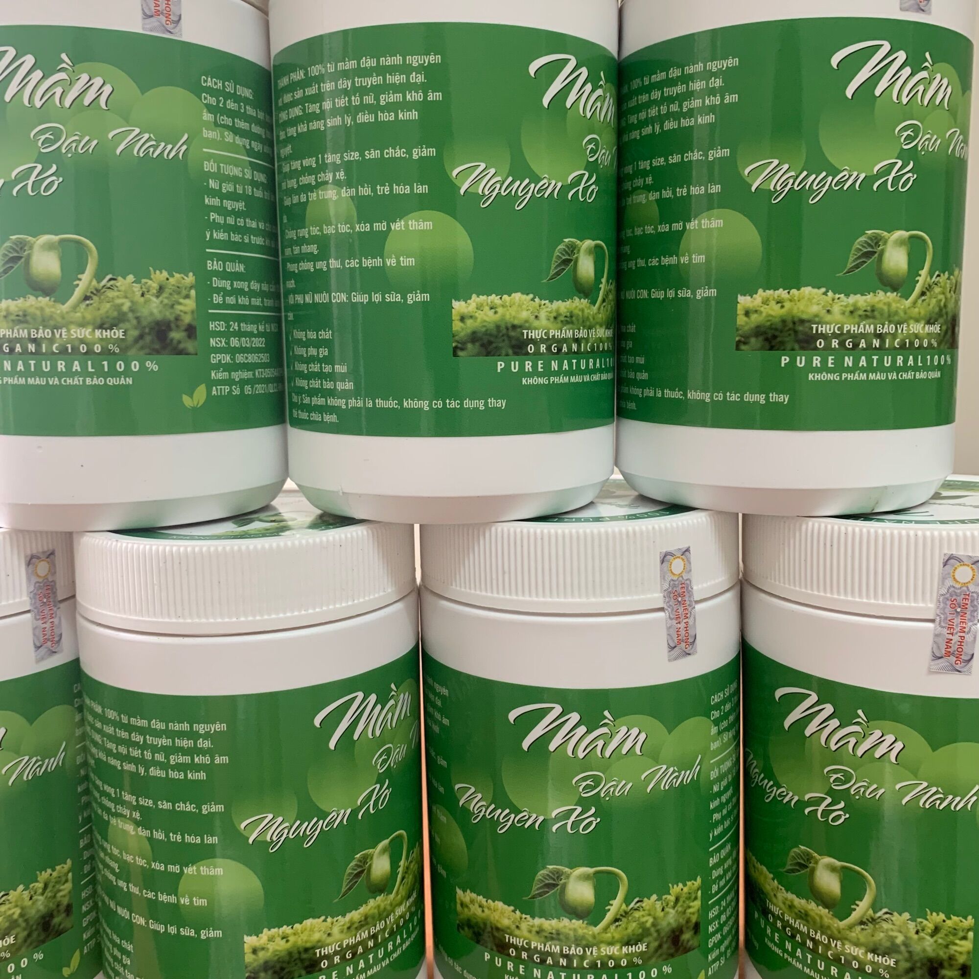 1kg mầm đậu nành nguyên xơ tăng size vòng 1, tăng cường sinh lý nữ