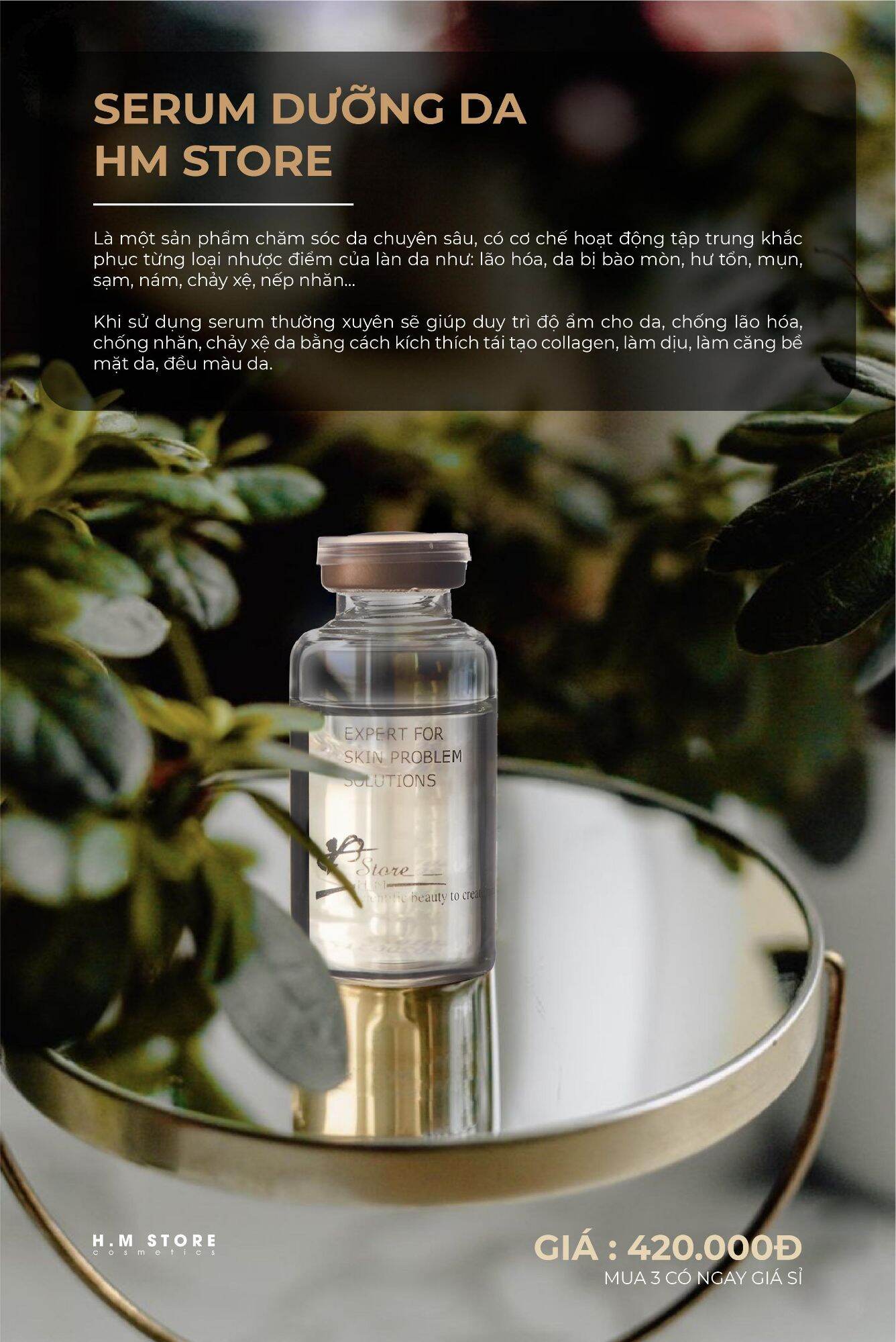 Serum dưỡng trắng HM STORE