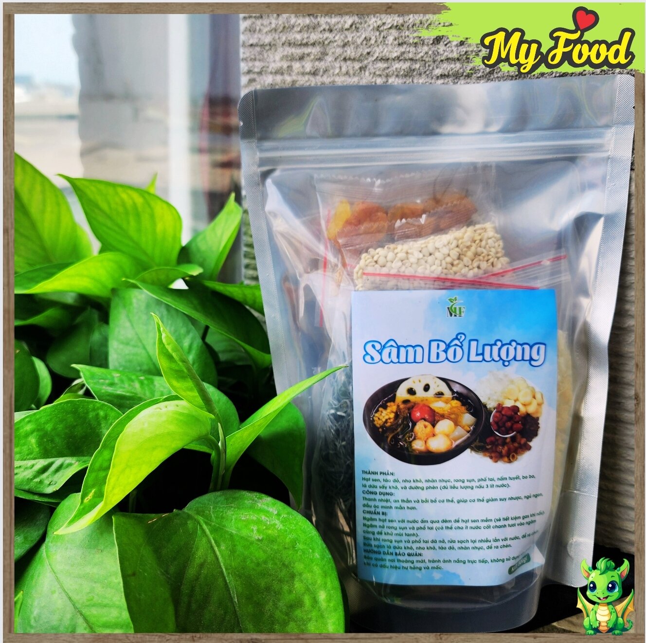 Set 500g chè sâm bổ lượng 10 vị tặng quà tự chọn