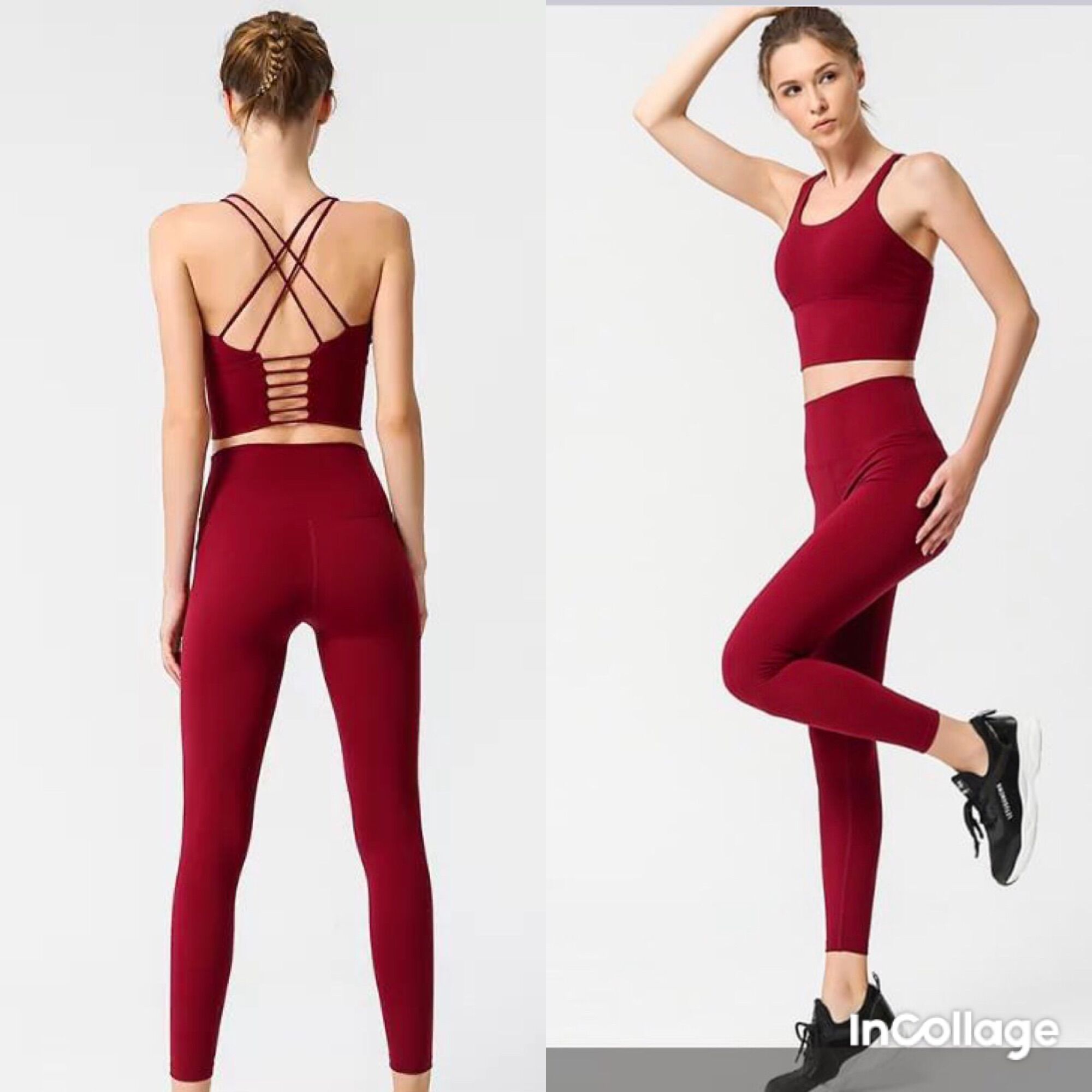 Set bộ đồ tập gym thể thao yoga nữ