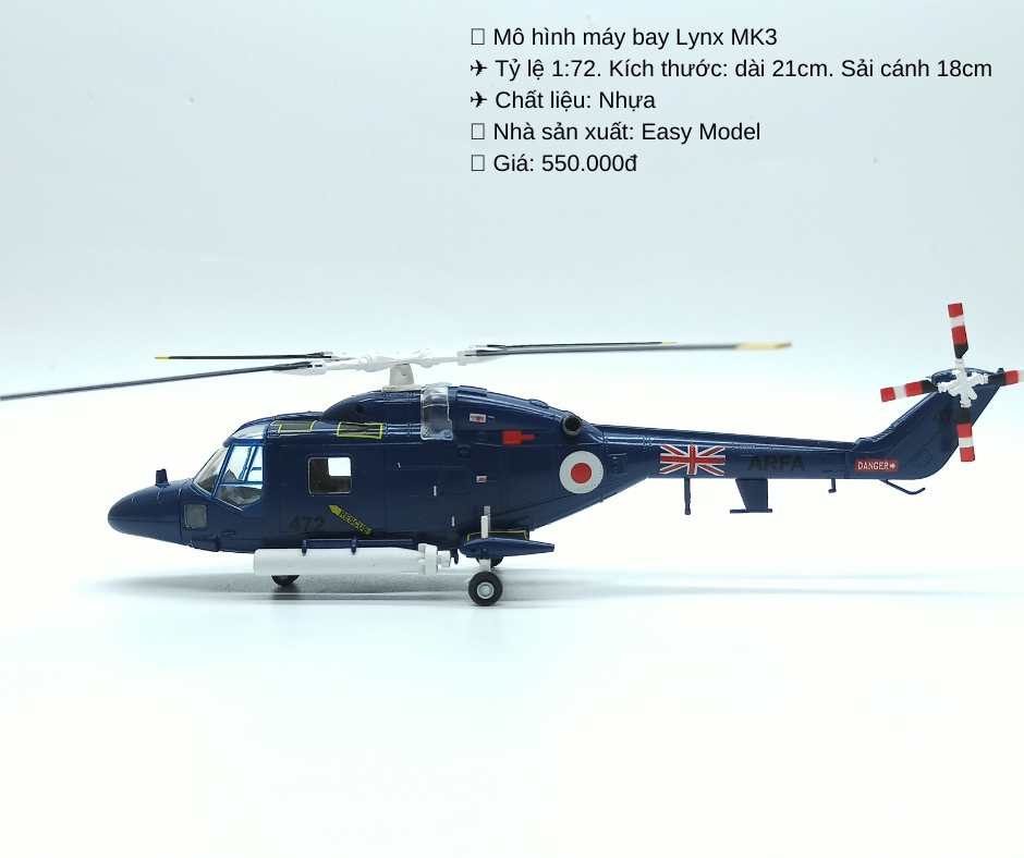 Mô hình máy bay trực thăng tỷ lệ 1/72