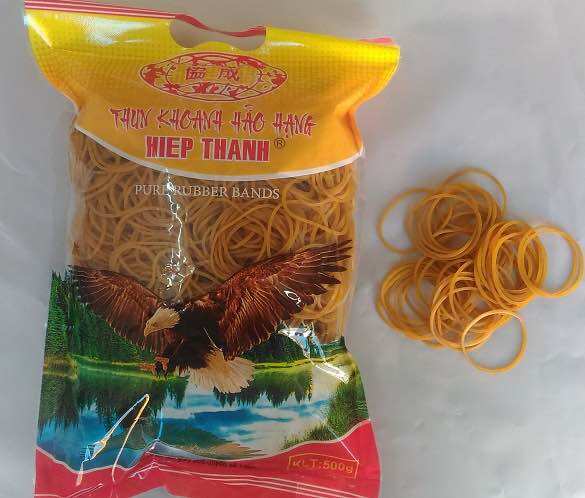 Dây thun lớn xuất khẩu hiệu Hiệp thành gói 500g độ co giản tốt