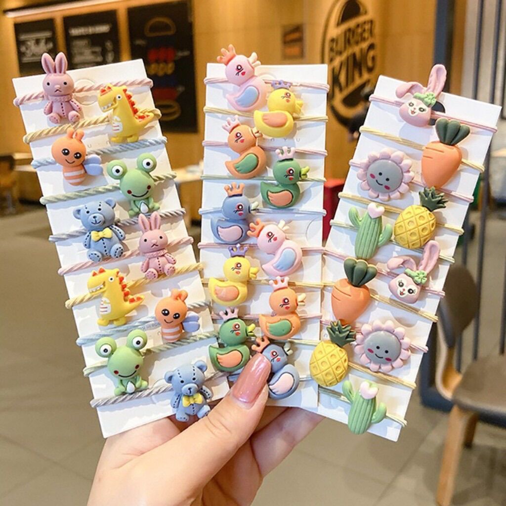Set 10 Dây Buộc Tóc Cho Bé