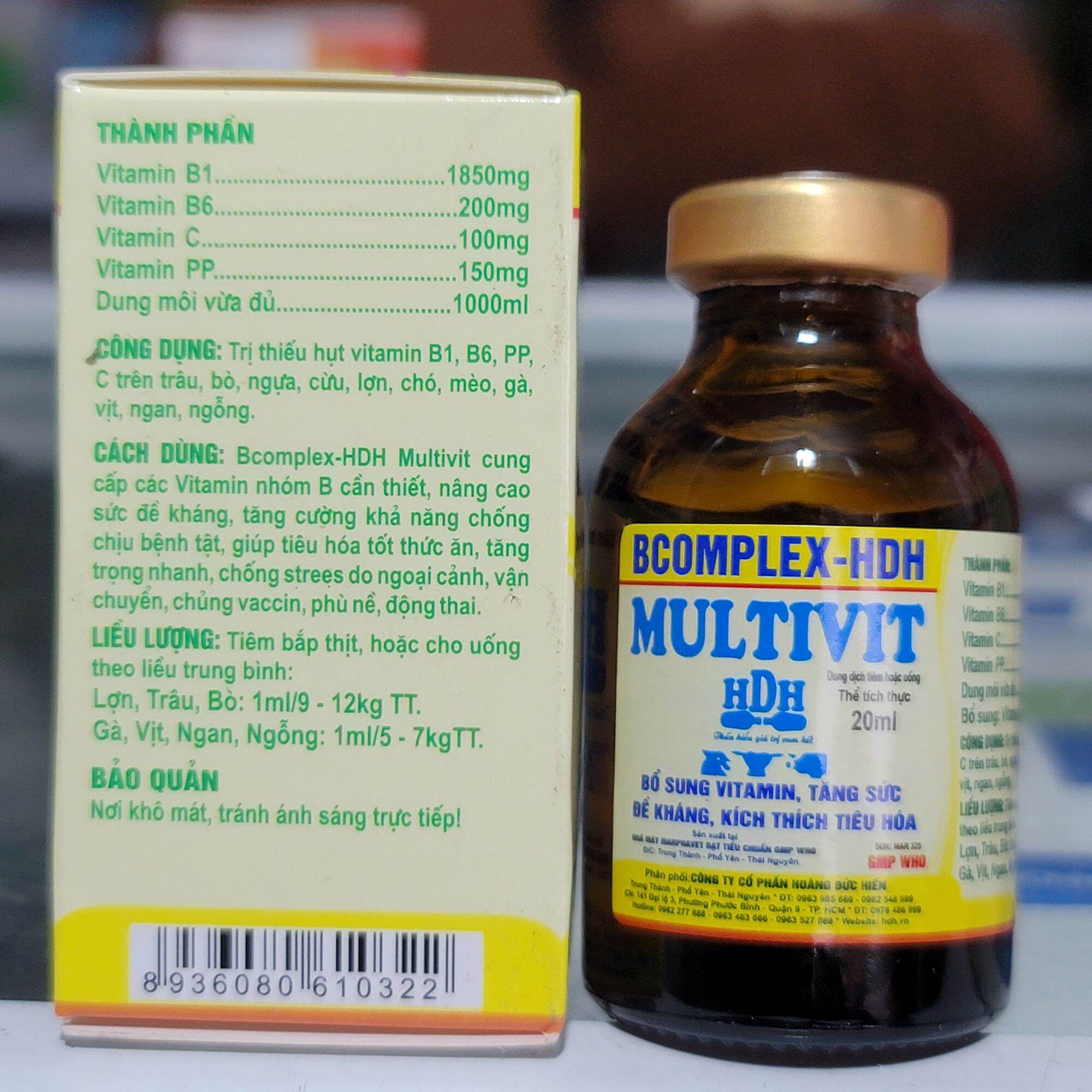 MULTIVIT 20ml Tăng Sức Đề Kháng, Kích Thích Tiêu Hóa Thú Cưng