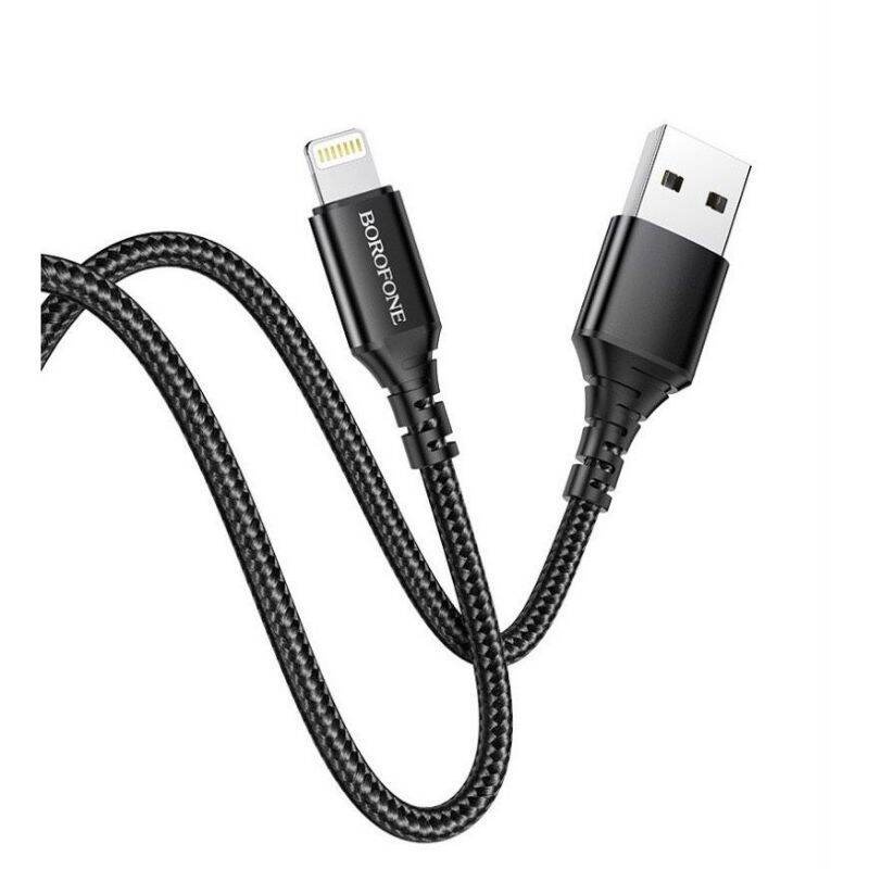 Dây sạc iphone, cáp sạc lightning nhanh 2.4A bột dù borofone BX54 Lightning, Micro,Type C