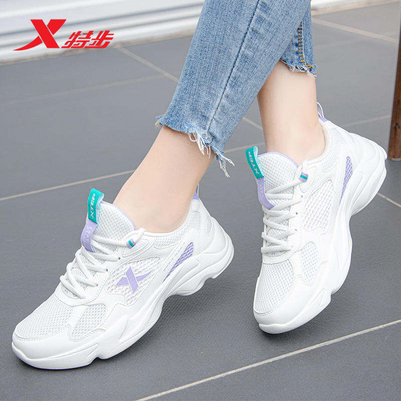 Giày Nữ Xtep Giày Thể Thao Giày Chunky Sneaker Nữ Giày Chạy Bộ Thoáng Khí Mặt Lưới Mẫu Mỏng Mùa Thu Giày Lưới Cửa Hàng Flagship Chính Thức Cho Nữ