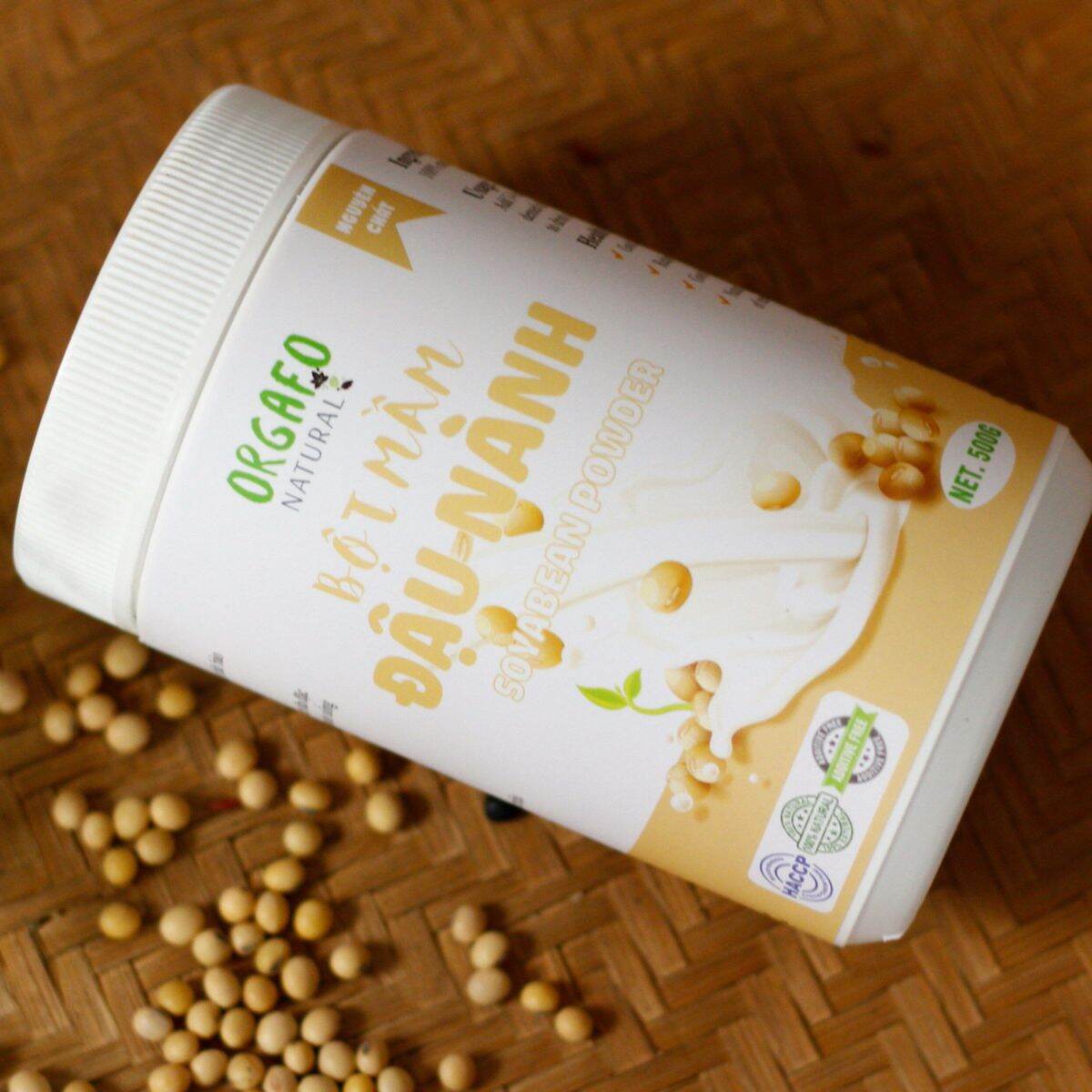 Bột mầm đậu nành nguyên xơ 1 hủ 500gr