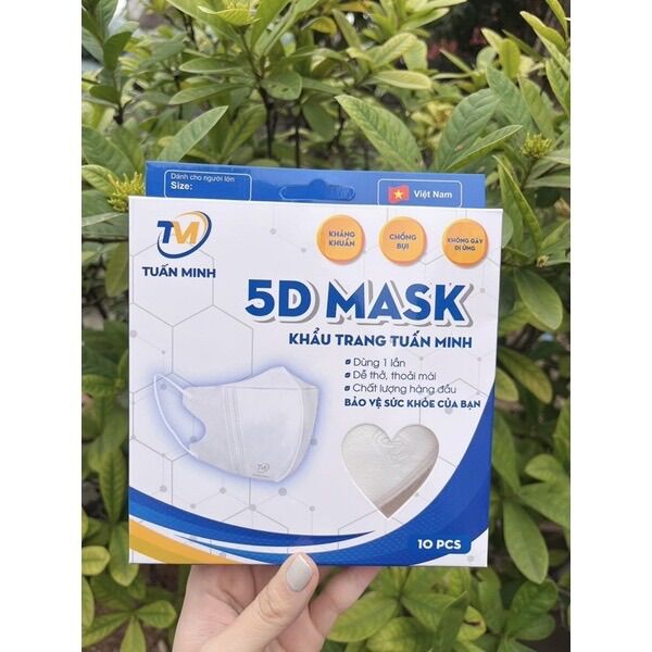Lẻ 1 hộp khẩu trang 5D Tuấn Minh hàng chính hãng