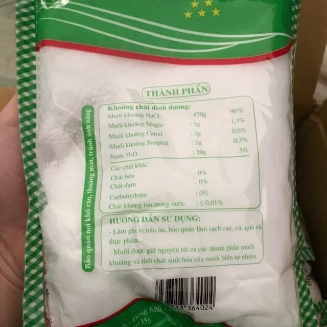 Muối sạch TB - muối tinh 500g