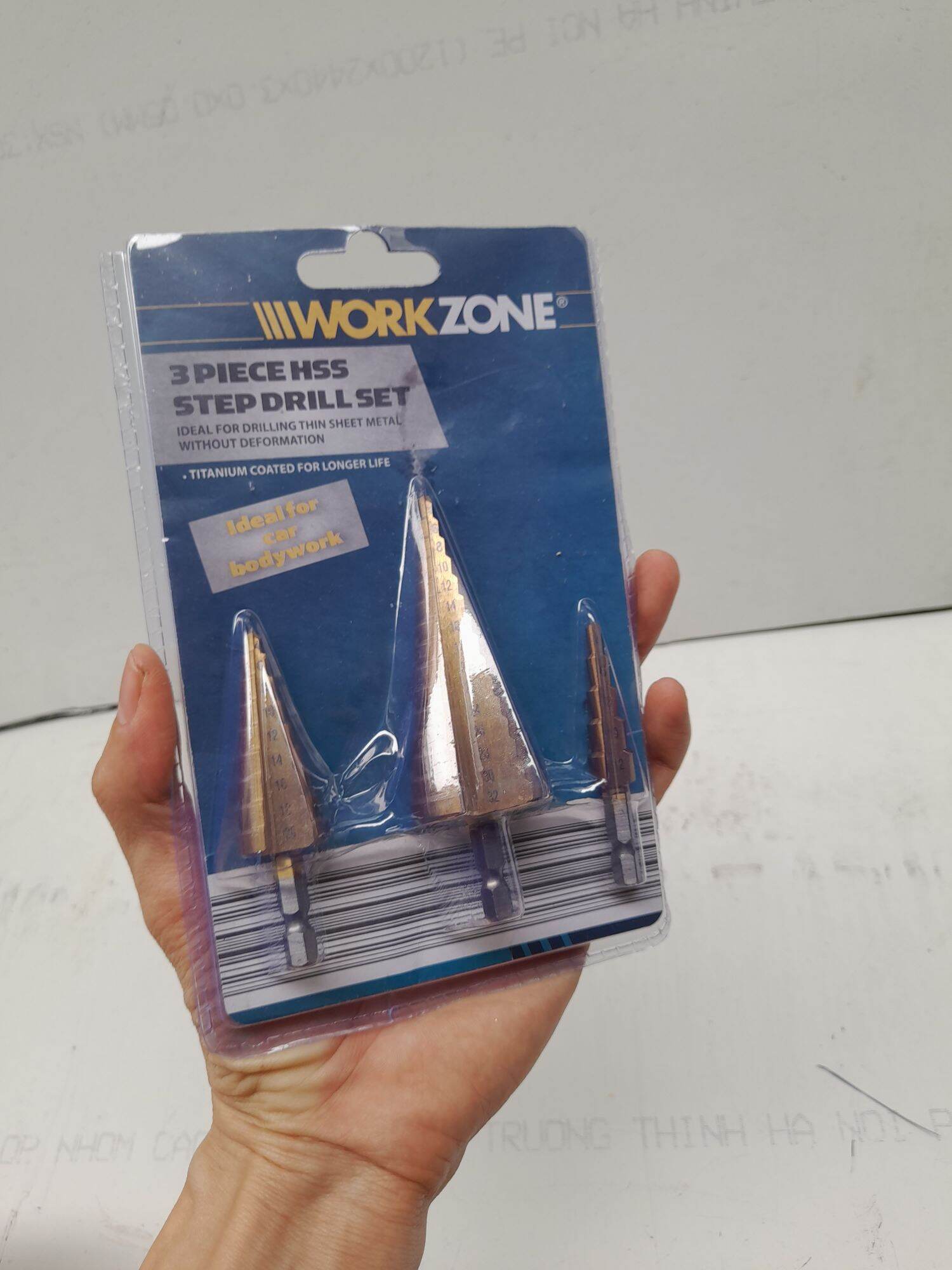 [ THANH LÝ]BỘ MŨI KHOAN  THÁP 3 CÂY WORKZONE
