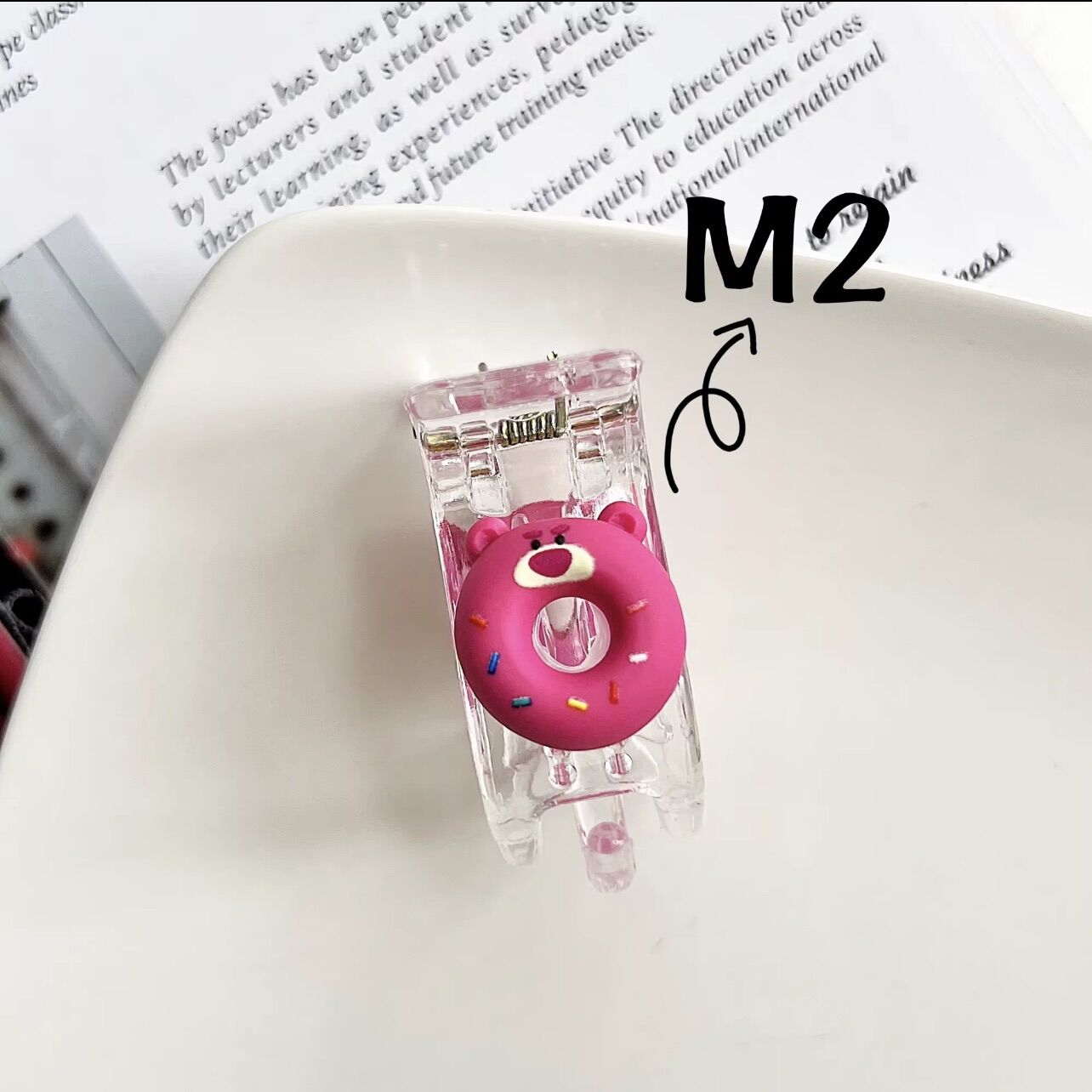 KẸP TÓC 3 RĂNG GẤU DÂU LOTSO