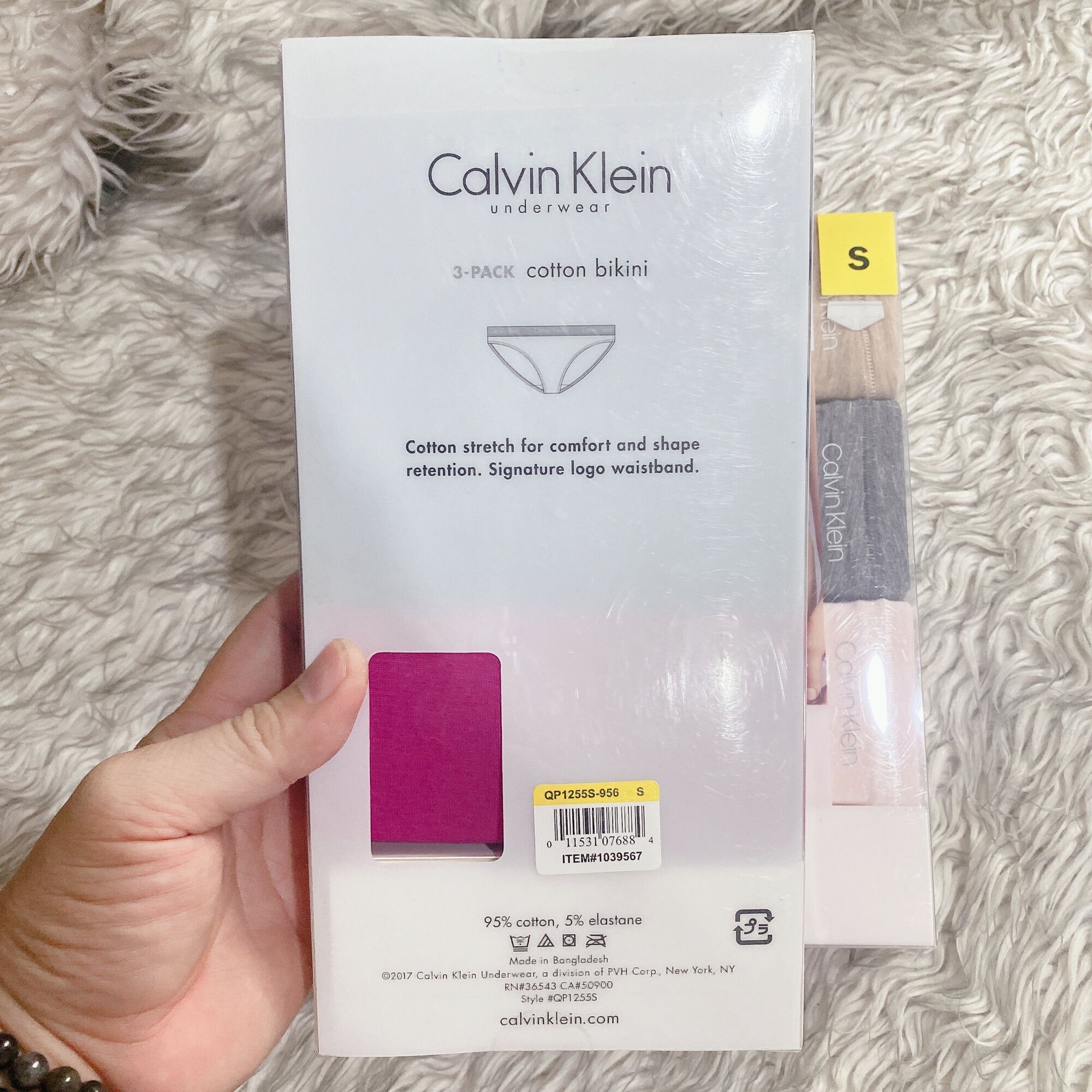 Quần lót ck chính hãng size s