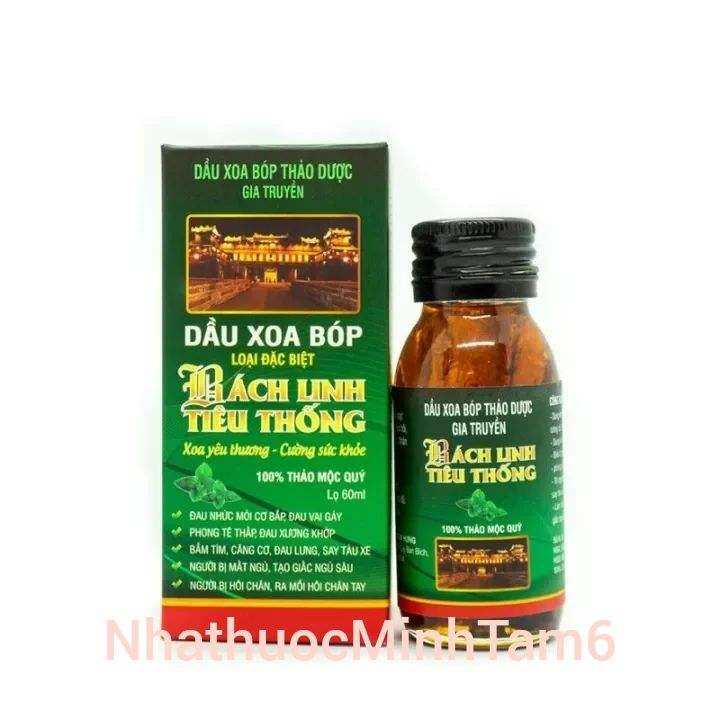 Dầu xoa bóp thảo dược BÁCH LINH TIÊU THỐNG - chai 60ml