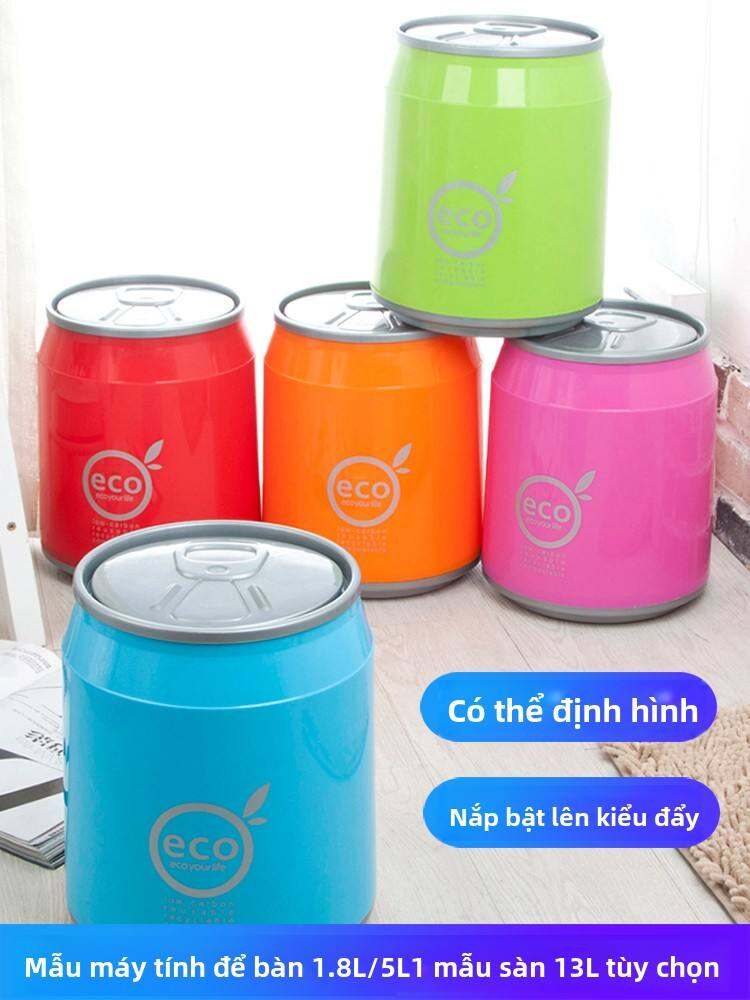 Thùng Rác Bàn Tròn Dễ Thương Sáng Tạo Cho Phòng Tắm Phòng Ngủ Nhà Bếp Thùng Đựng Giấy Nhỏ Dùng Trong Gia Đình Bằng Nhựa Dung Tích Lớn