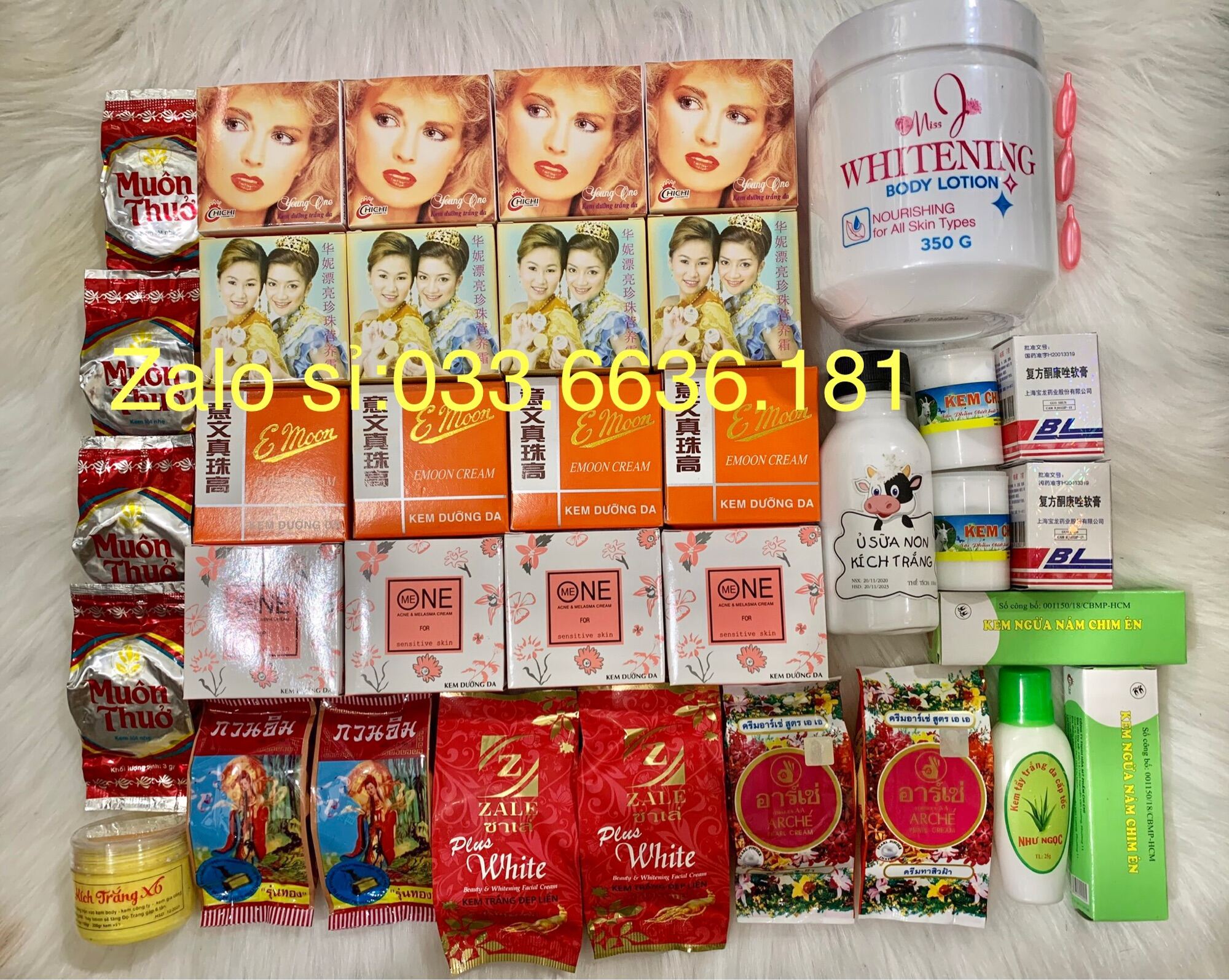 Combo kem trộn trắng da toàn thân bật tông nhanh 3