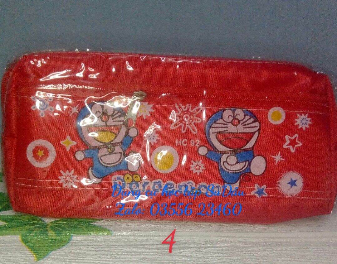 Bóp viết vải Đôremon 2 ngăn cho bé