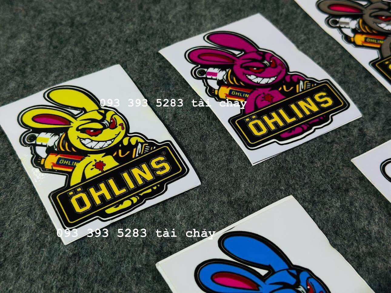 [ 1 MIẾNG ] TEM STICKER THỎ OHNLINS DÁN ĐƯỢC NHIỀU VI TRÍ