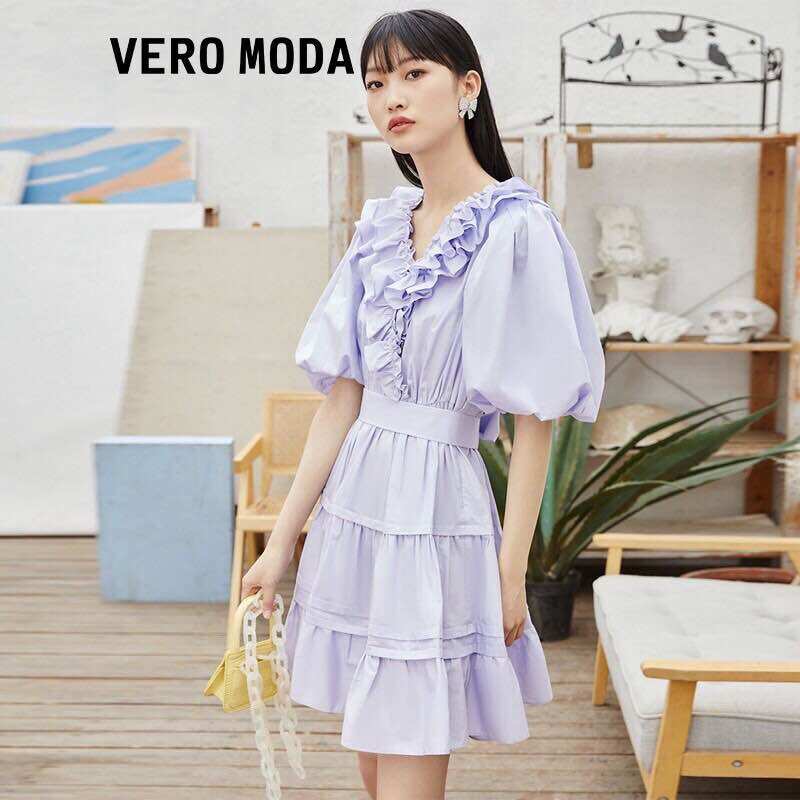 Vero Moda Đầm xoè tay phồng newtag