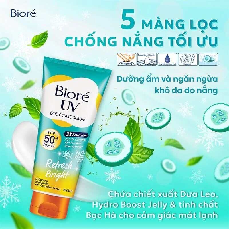 Chống Nắng Biore Serum dưỡng thể 150ml