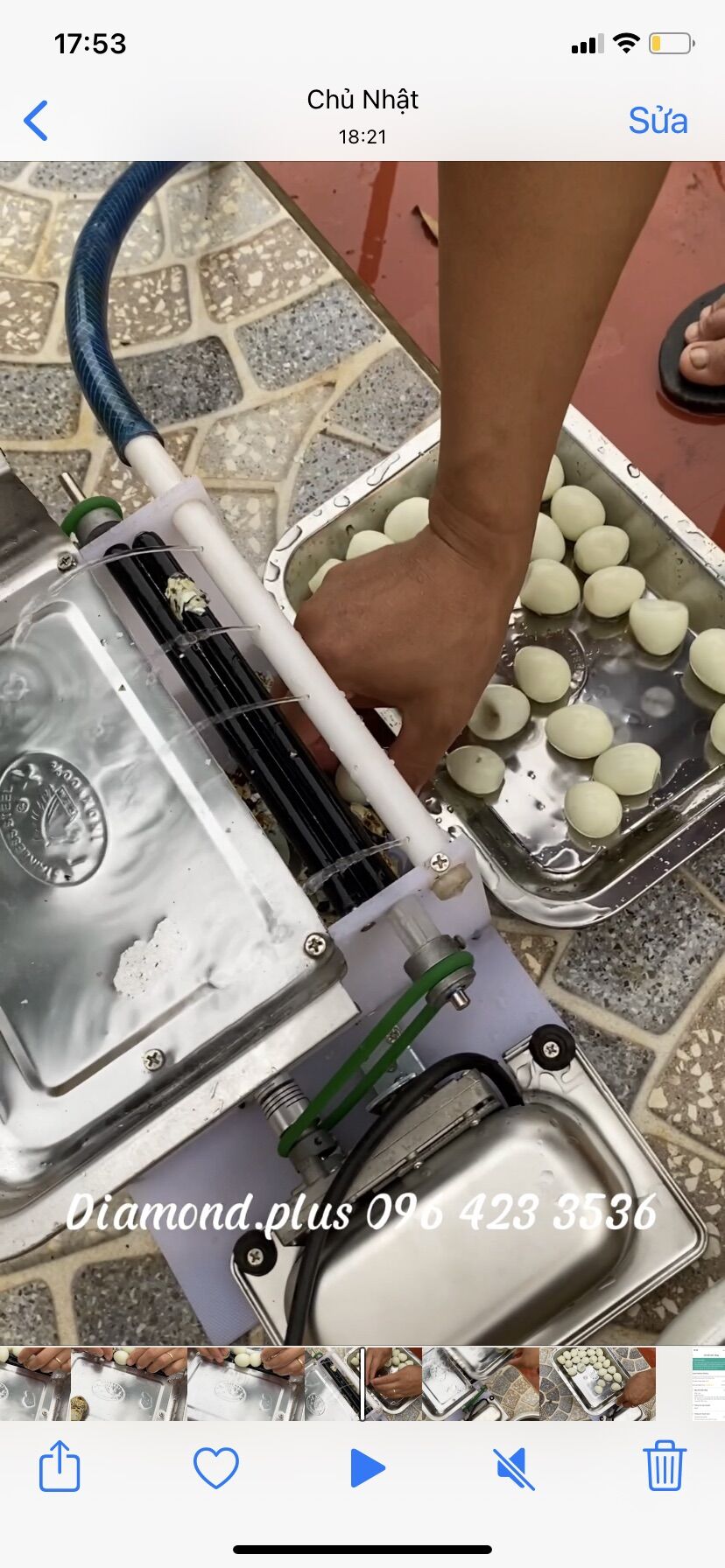Máy bóc vỏ trứng cút / lột vỏ trứng