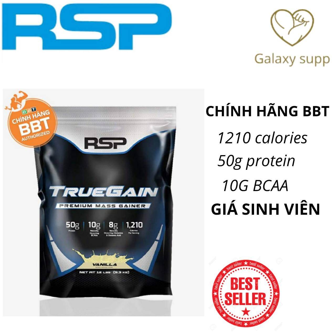 Rsp truegain mass tăng cân tăng cơ hạn chế mỡ giá sinh viên